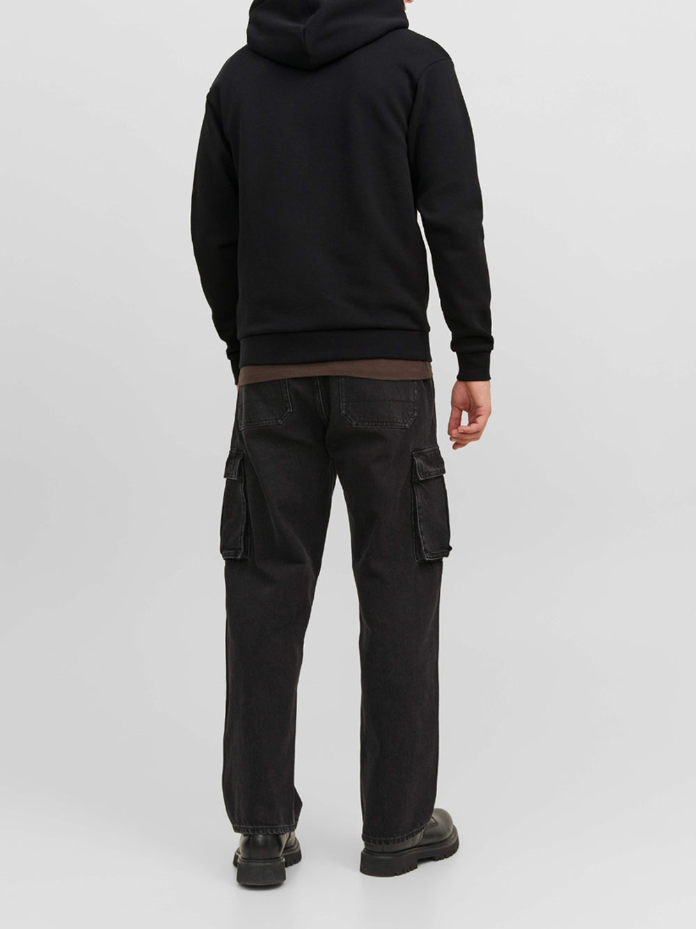Felpa Zip Jack e Jones da Uomo - Nero