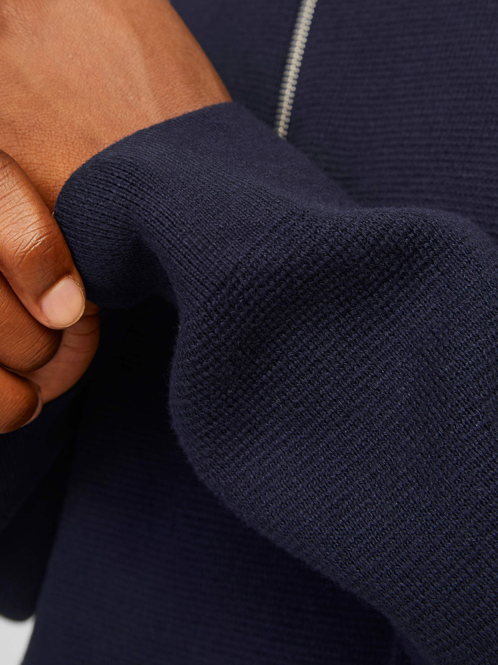 Maglia Collo Alto Jack e Jones Half Zip da Uomo - Blu