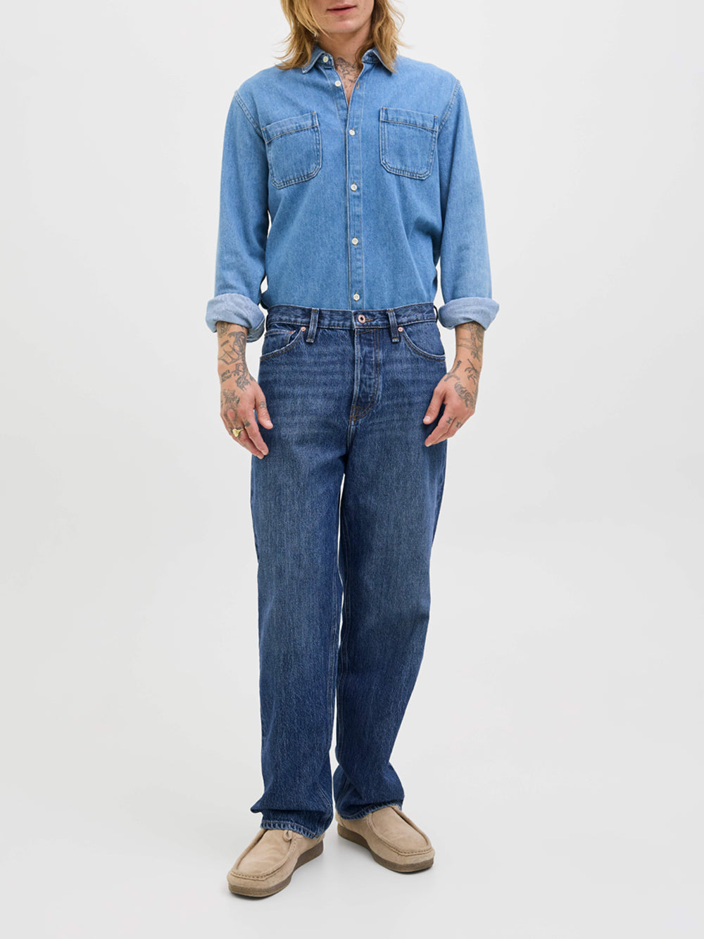 Jeans Straight Jack e Jones da Uomo - Denim