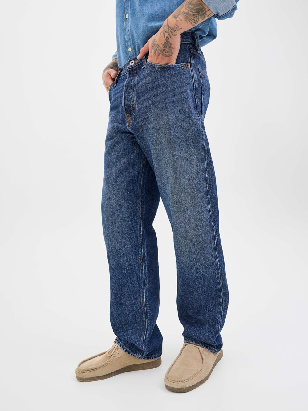 Jeans Straight Jack e Jones da Uomo - Denim