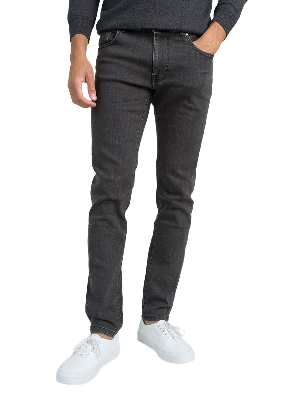 Jeans Slim Jaggy Russel da Uomo - Nero