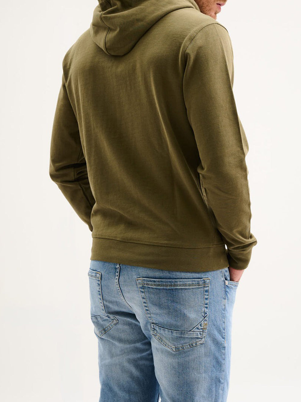 Felpa Zip Jaggy Koroba da Uomo - Verde