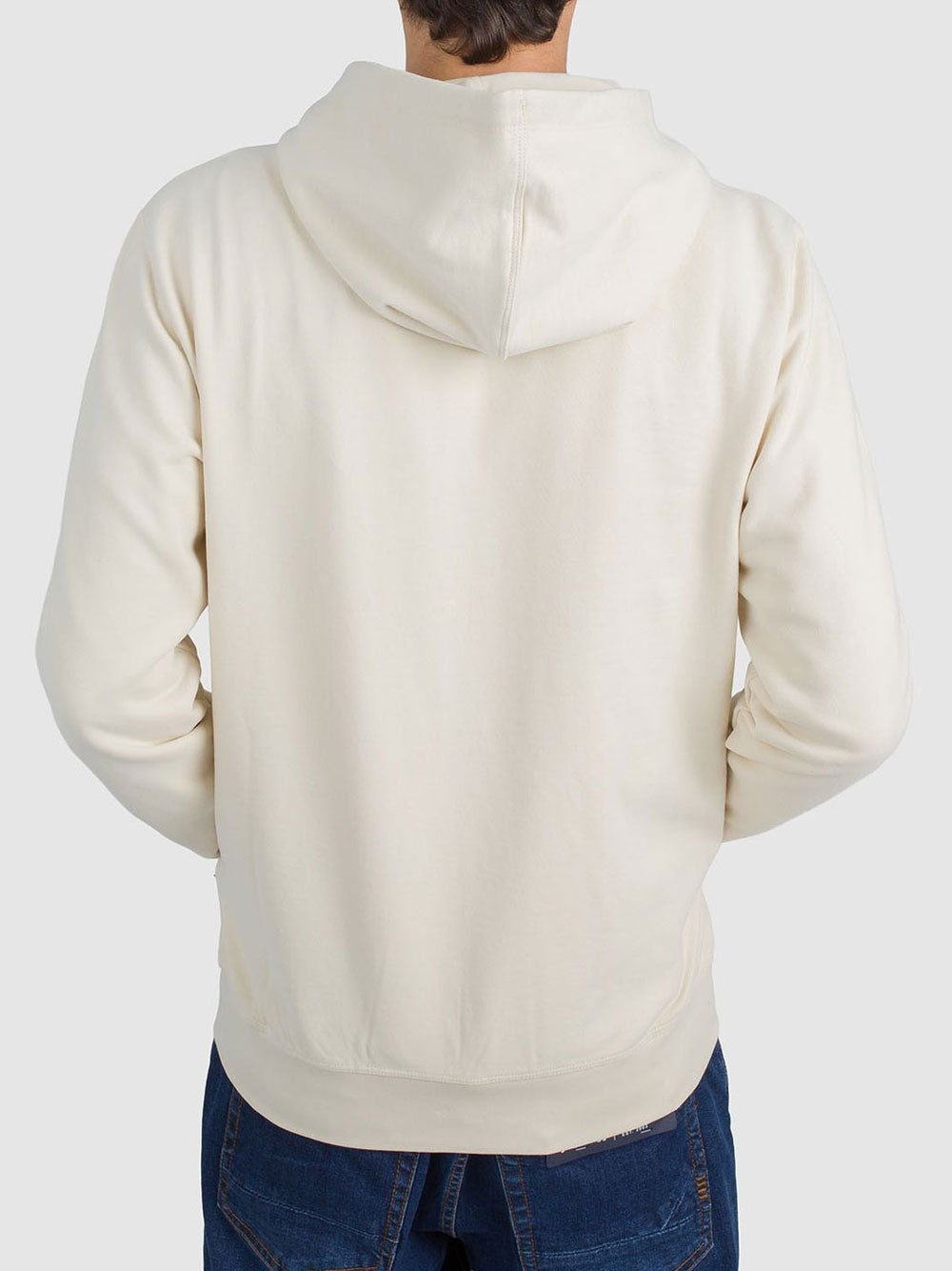 Felpa Zip Jaggy da Uomo - Avorio