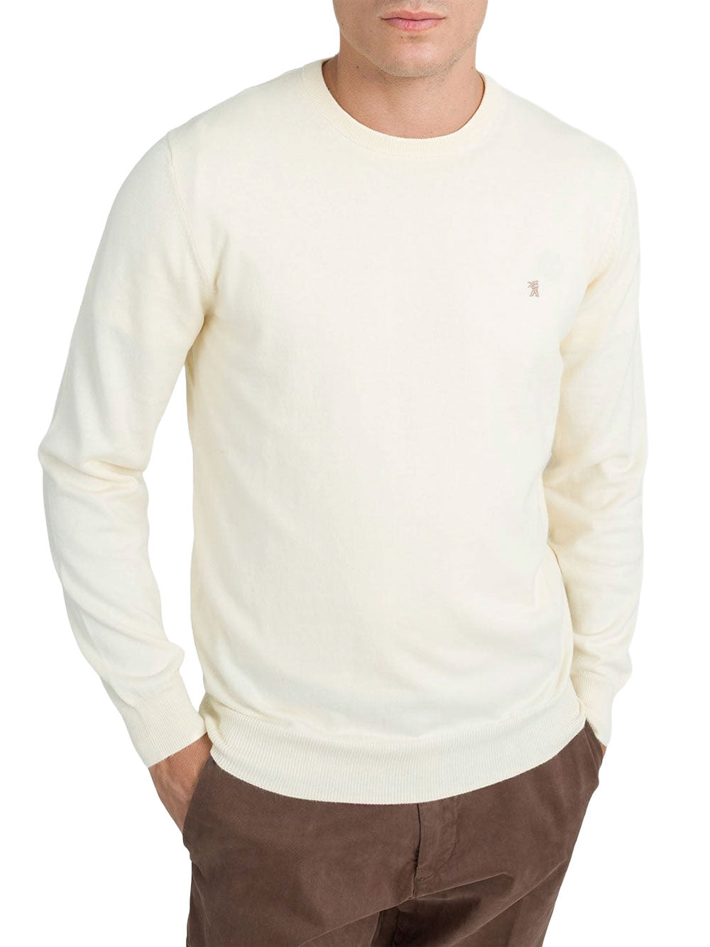 Pullover Jaggy Lanza da Uomo - Avorio