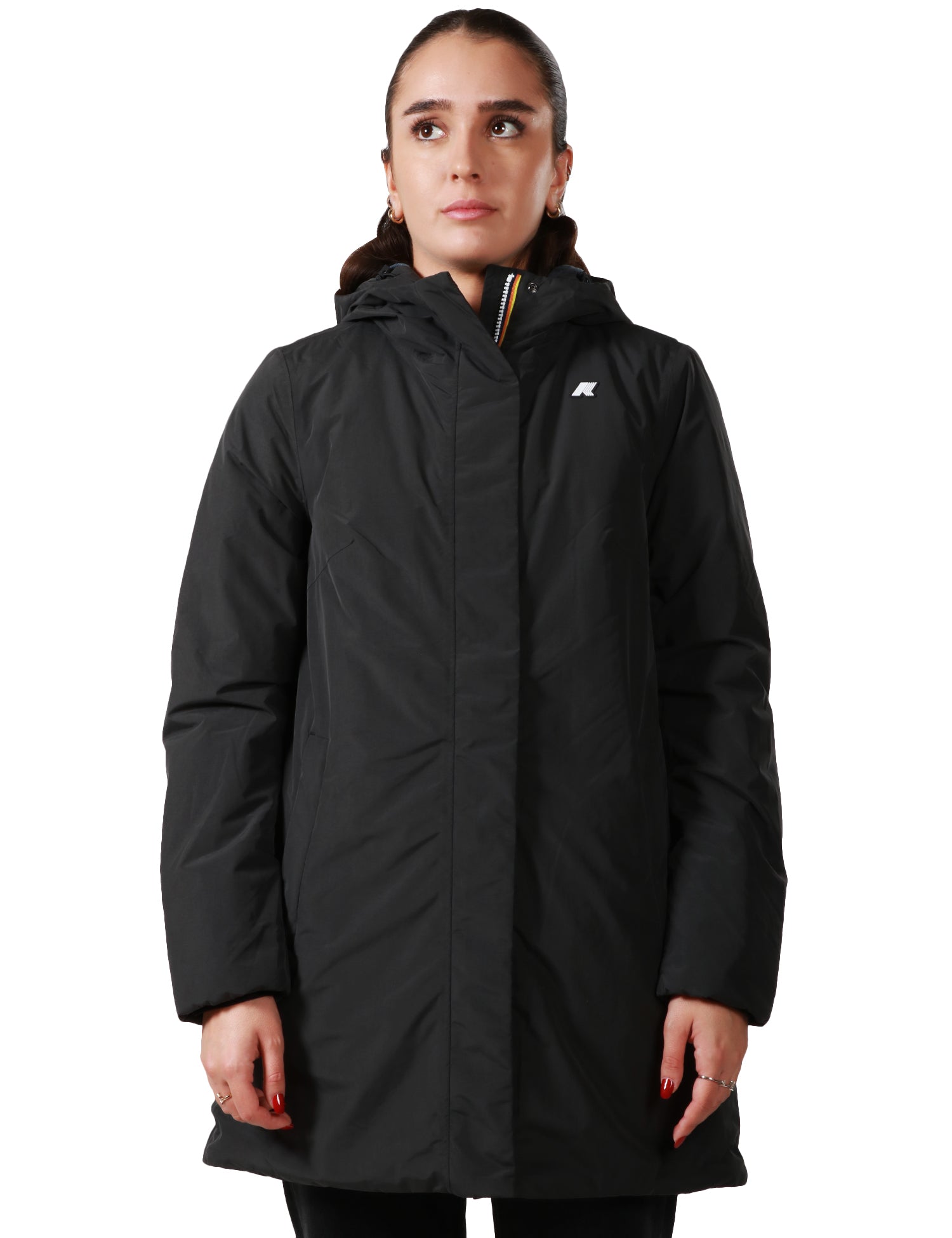 K-Way Giubbotto lungo Donna Mod. K71326W AL8 Nero