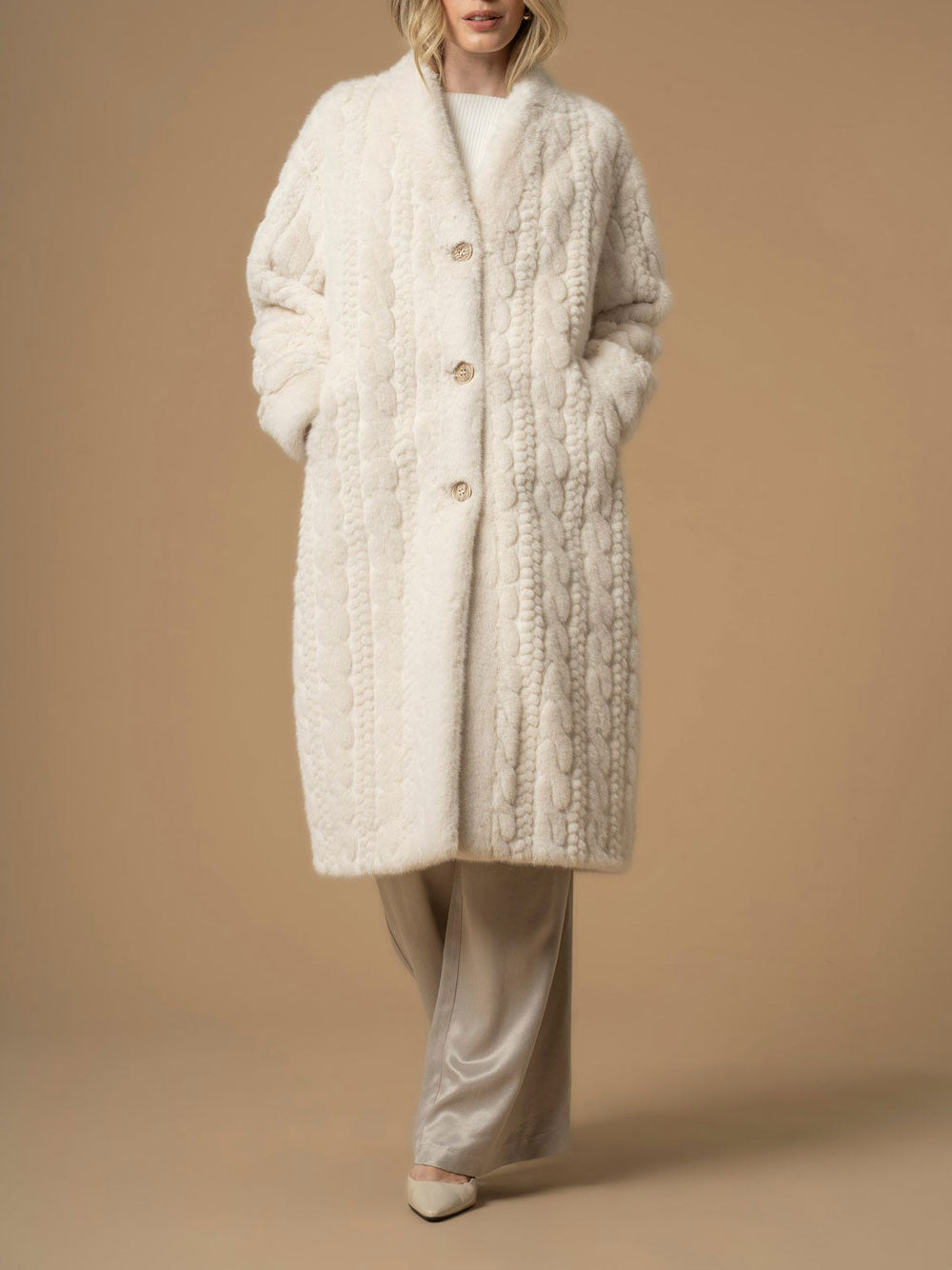 Cappotto Kocca Margarete da Donna - Bianco