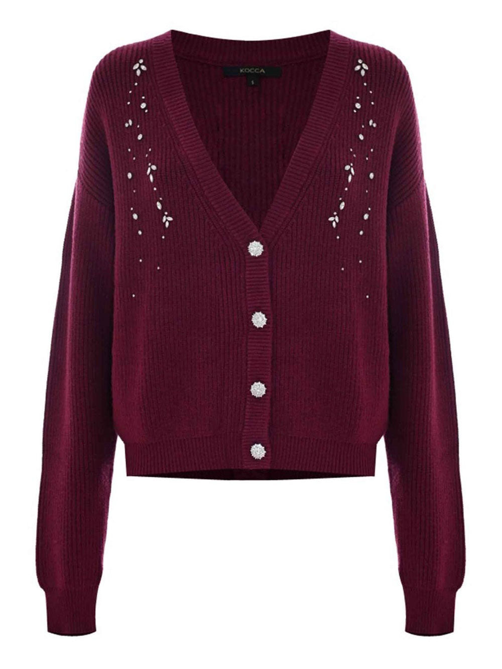 Cardigan Kocca Balbina da Donna - Bordeaux