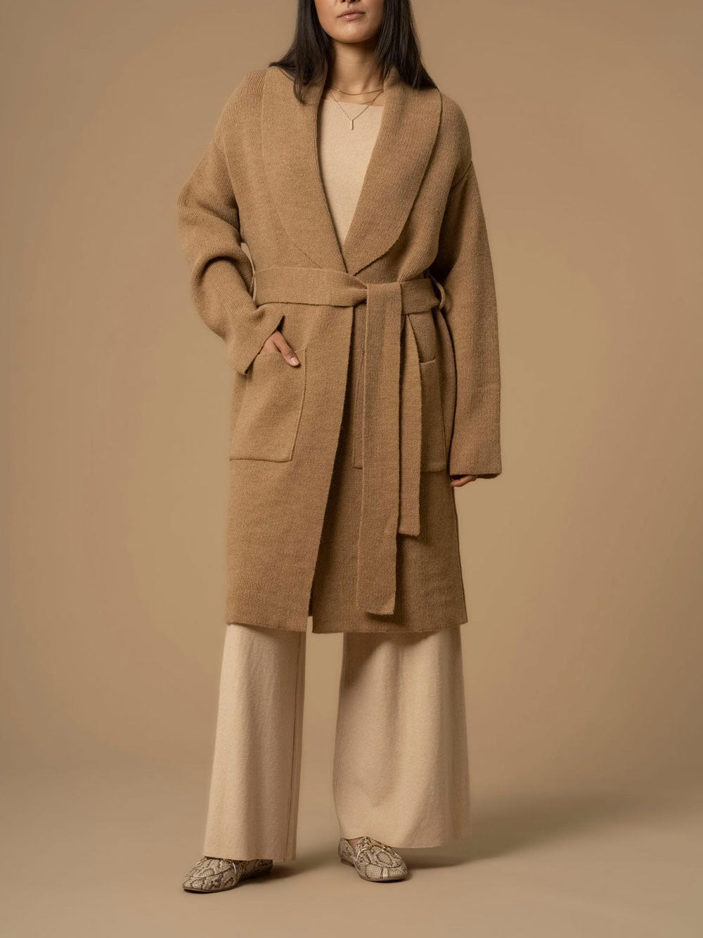 Cardigan Kocca Bosone da Donna - Beige