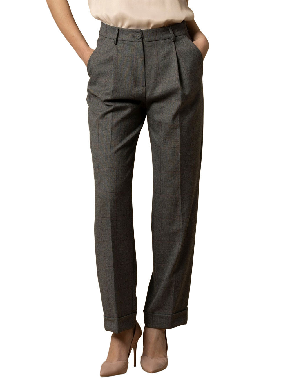 Pantalone Chino Kocca Hattilas da Donna - Grigio