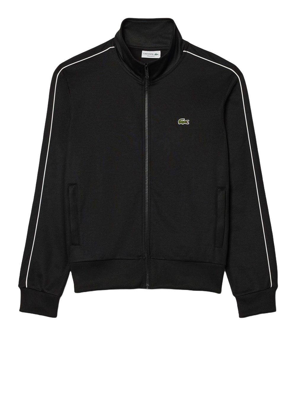 Felpa Zip Lacoste da Uomo - Nero
