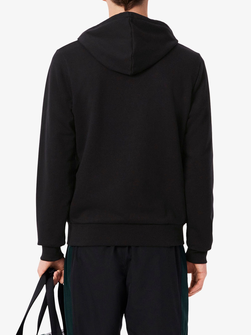Felpa Zip Lacoste da Uomo - Nero