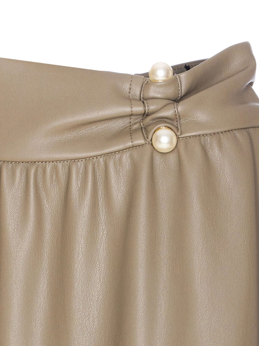 Gonna Longuette Liu Jo Ecopelle da Donna - Beige