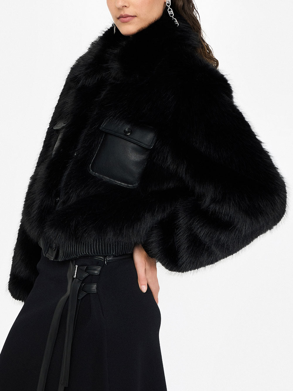 Pelliccia Liu Jo Ecologica da Donna - Nero