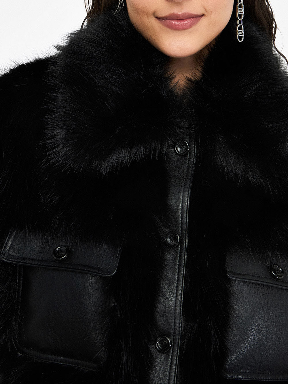 Pelliccia Liu Jo Ecologica da Donna - Nero
