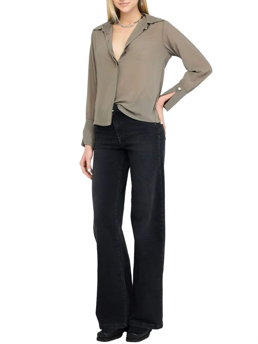 Liu Jo Liu Jo Camicia Donna Mod. CF5302 X0707 X0707 Fango Marrone