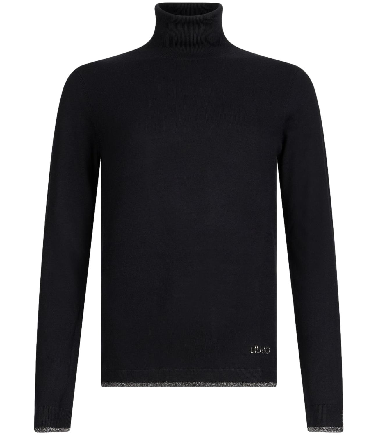 Liu Jo Liu Jo Maglione Collo Alto Donna Mod. MF5229 MS49I 22222 Nero