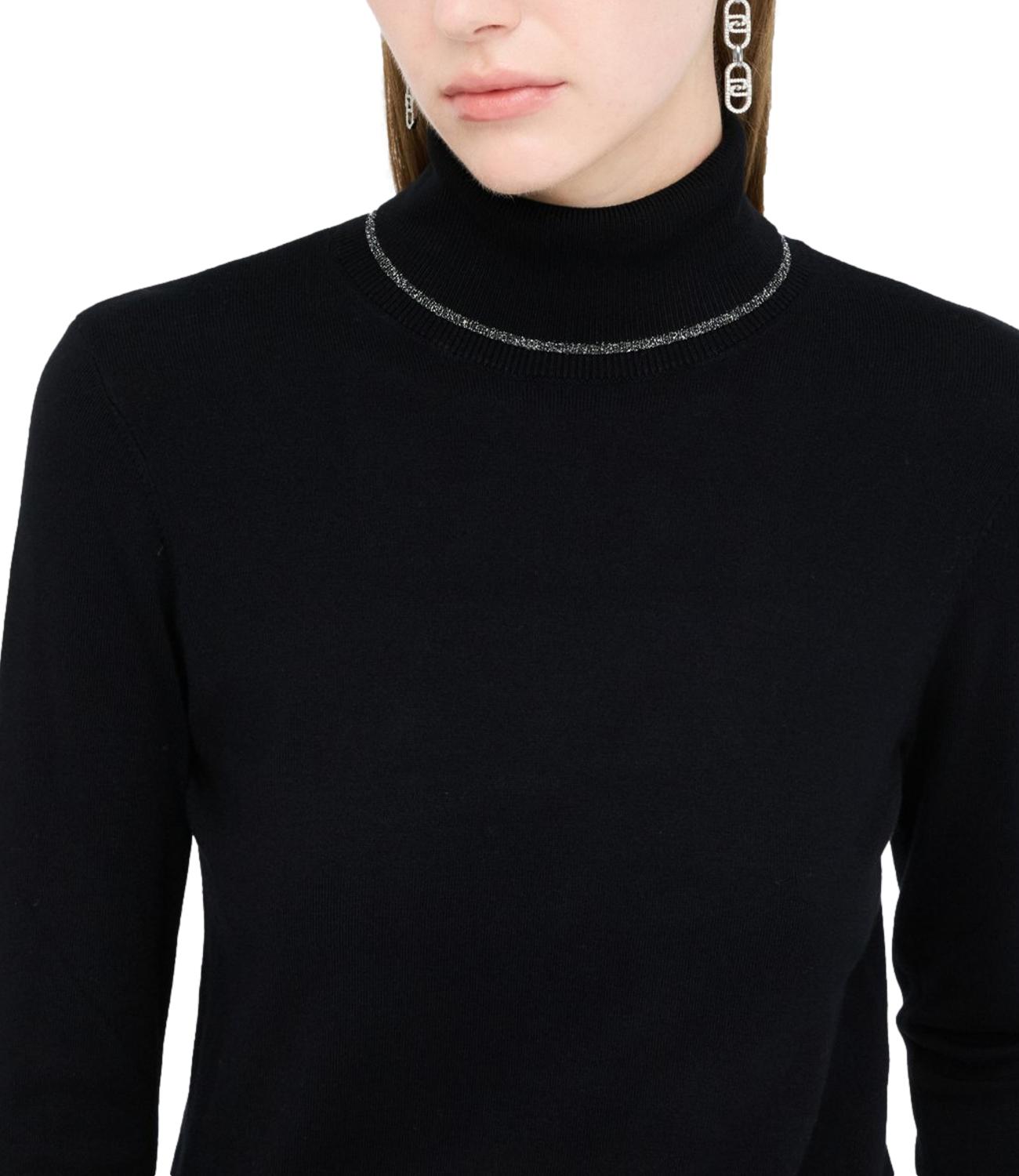 Liu Jo Liu Jo Maglione Collo Alto Donna Mod. MF5229 MS49I 22222 Nero