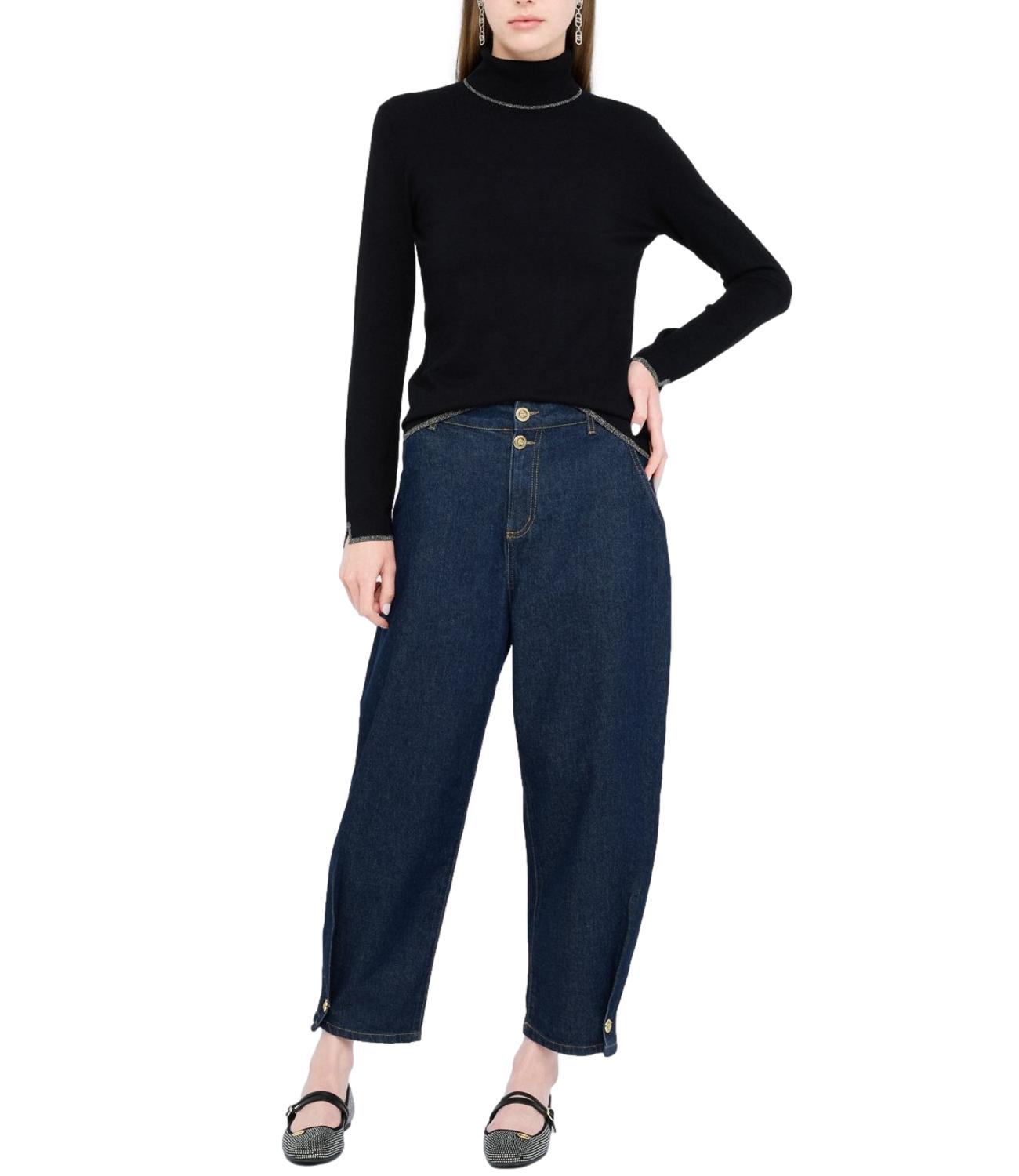 Liu Jo Liu Jo Maglione Collo Alto Donna Mod. MF5229 MS49I 22222 Nero