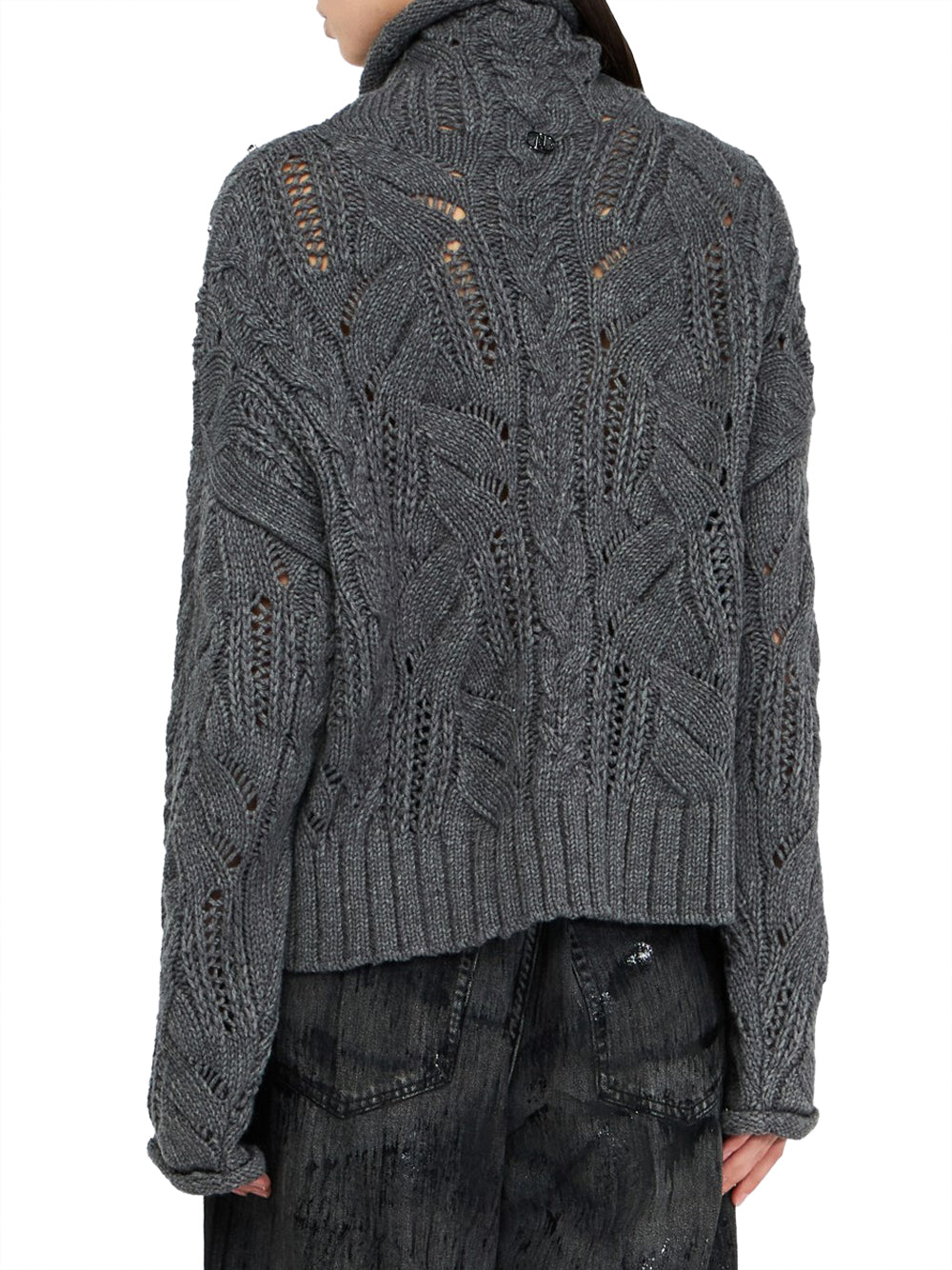 Liu Jo Liu Jo Maglione Collo Alto Donna Mod. MF5451 MA37R 02050 Grigio