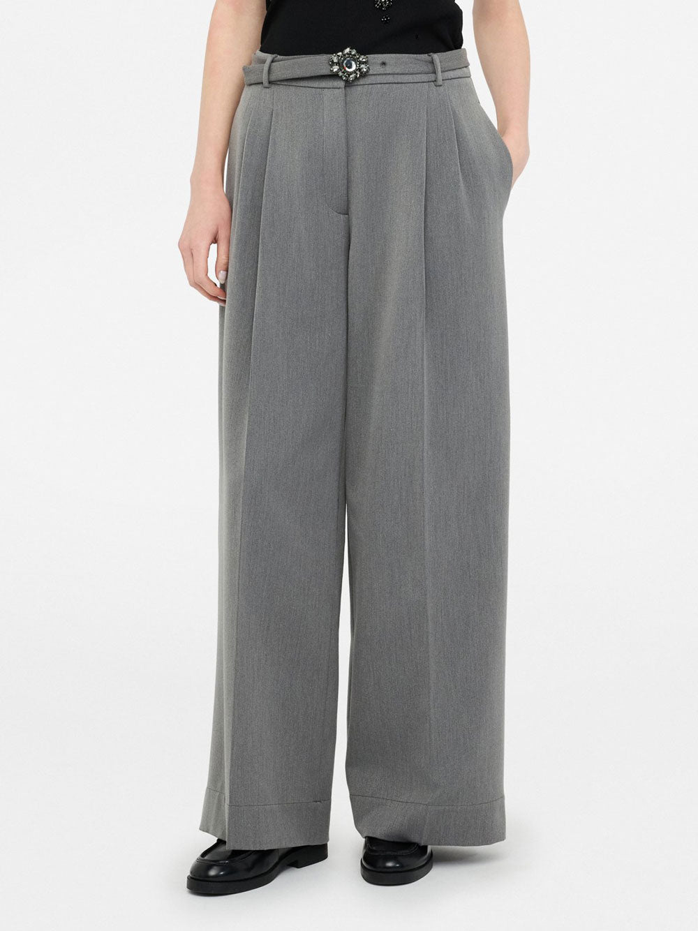 Pantalone Palazzo Liu Jo da Donna - Grigio