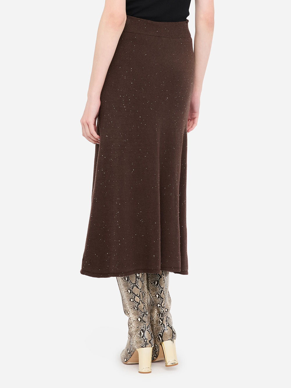 Gonna Longuette Liu Jo da Donna - Marrone