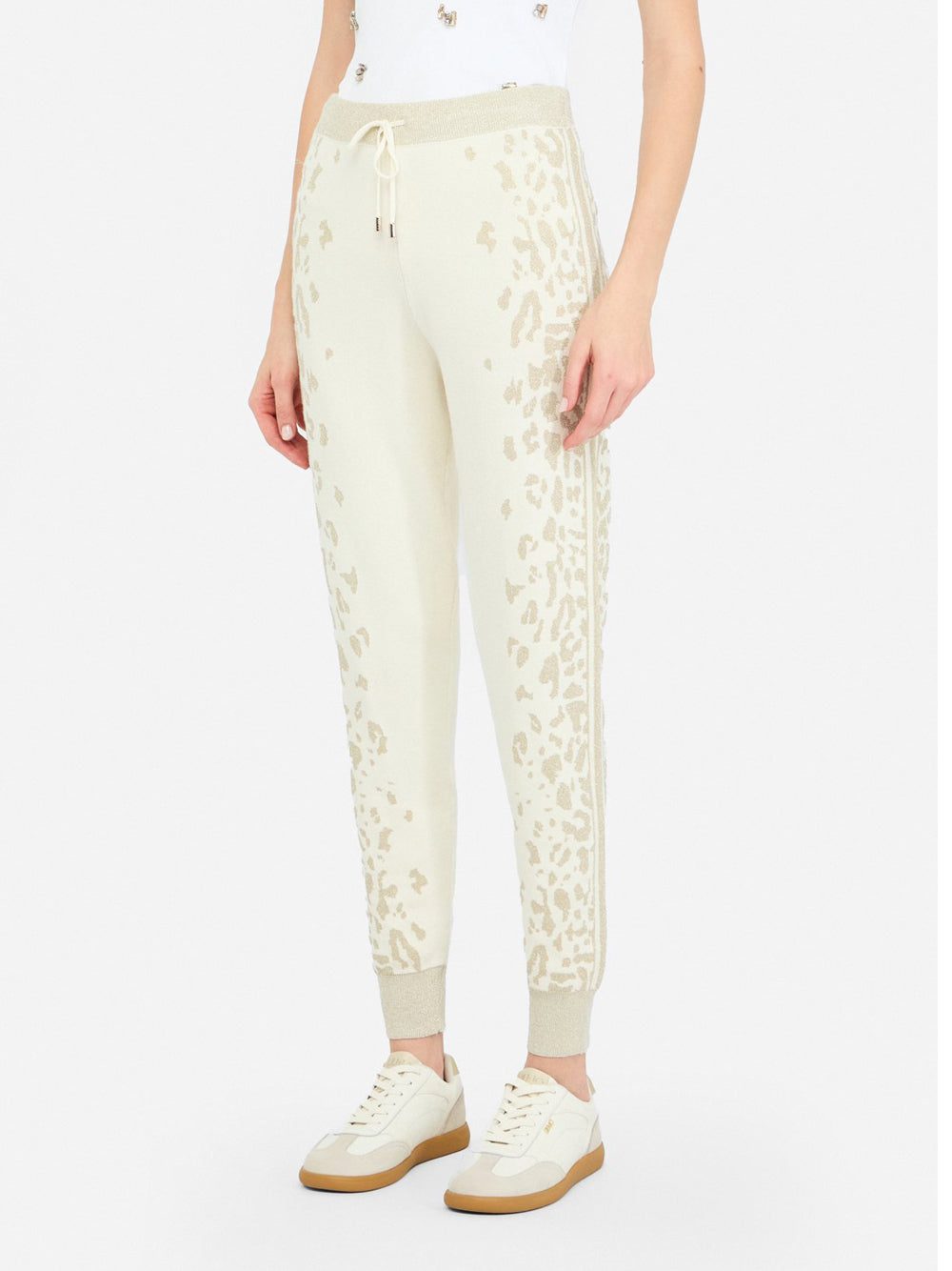 Pantalone Jogger Liu Jo da Donna - Avorio