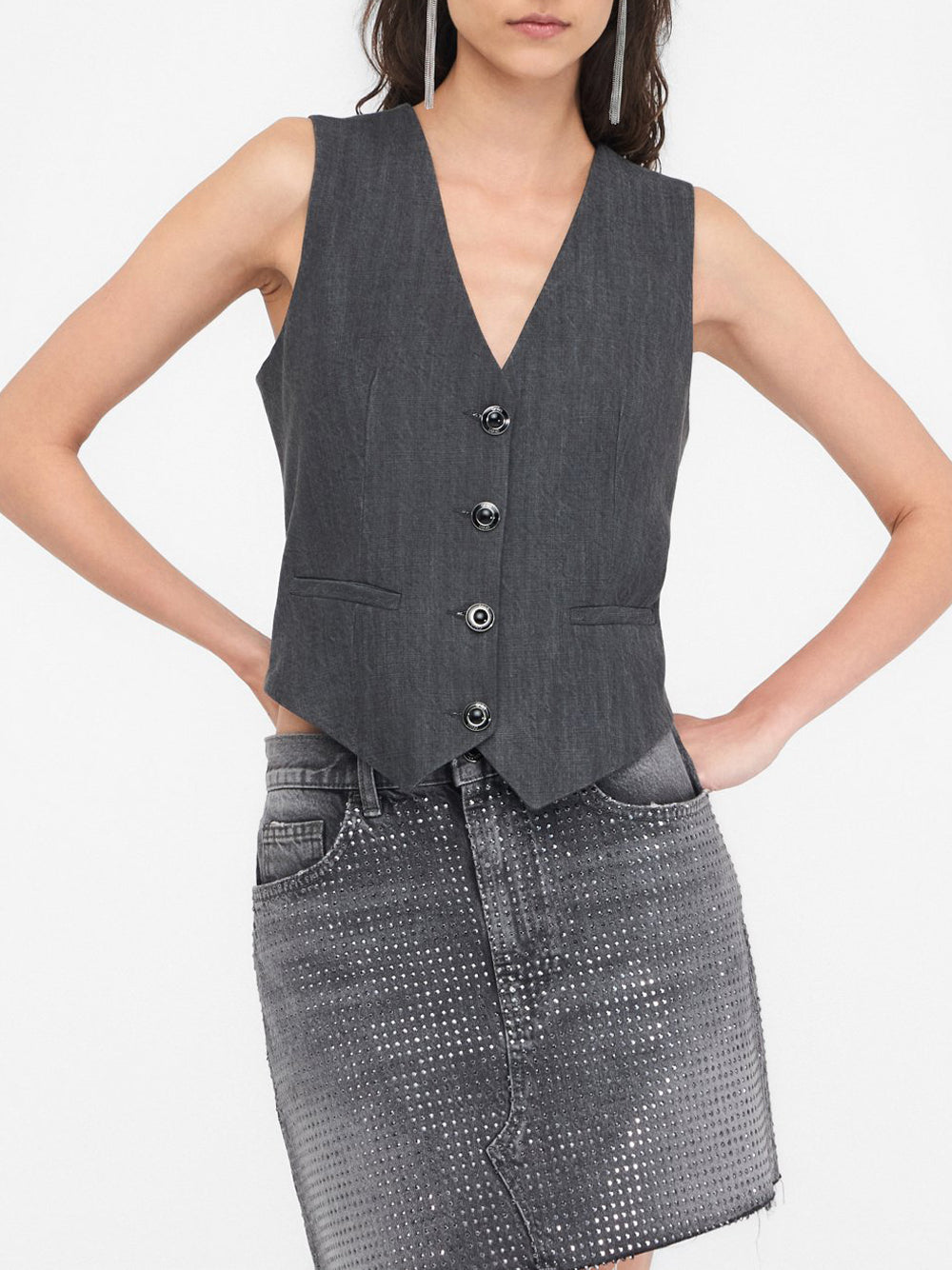 Gilet Liu Jo da Donna - Grigio