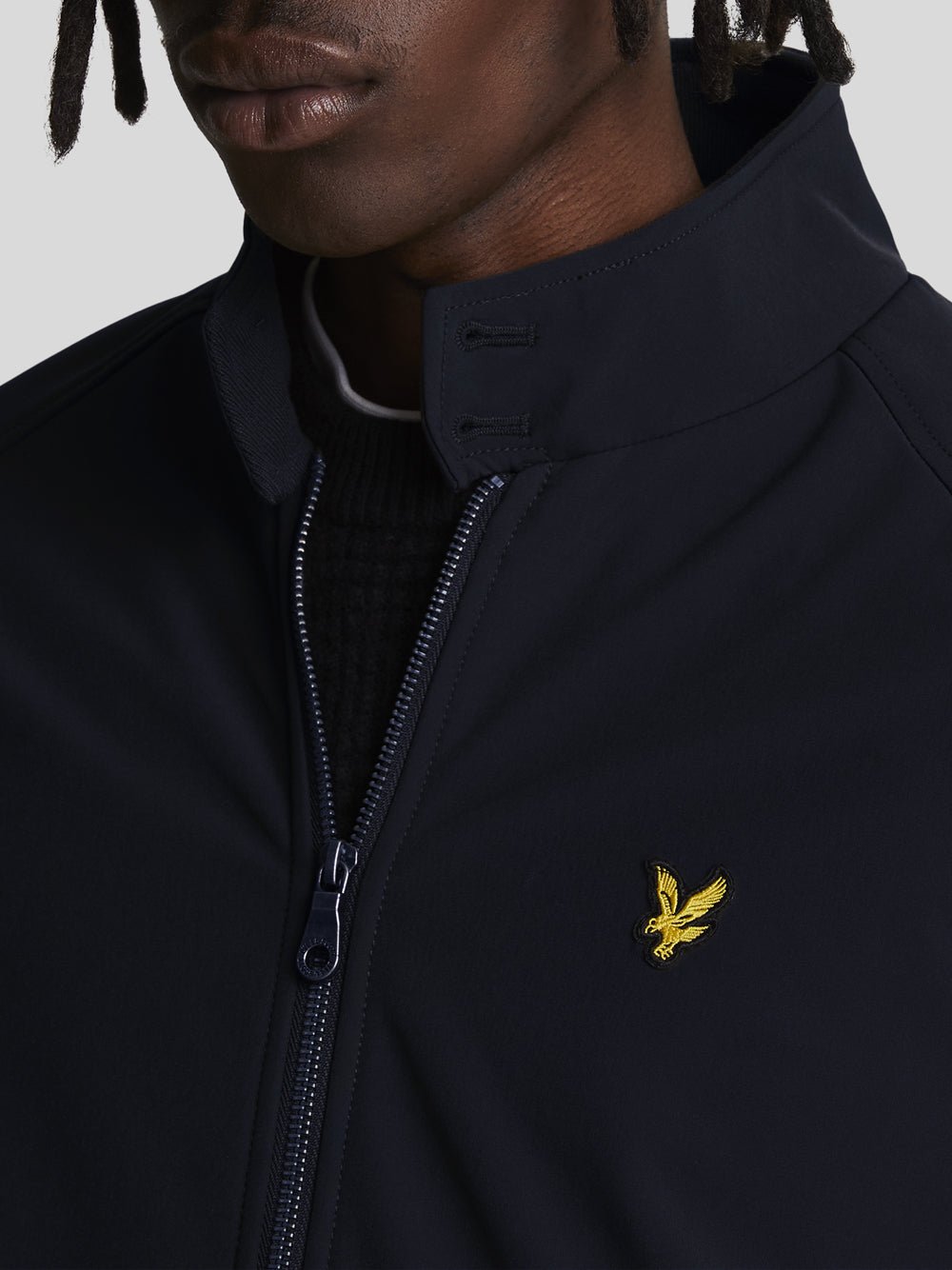 Giubbino Lyle & Scott Softshell Harrington da Uomo - Blu