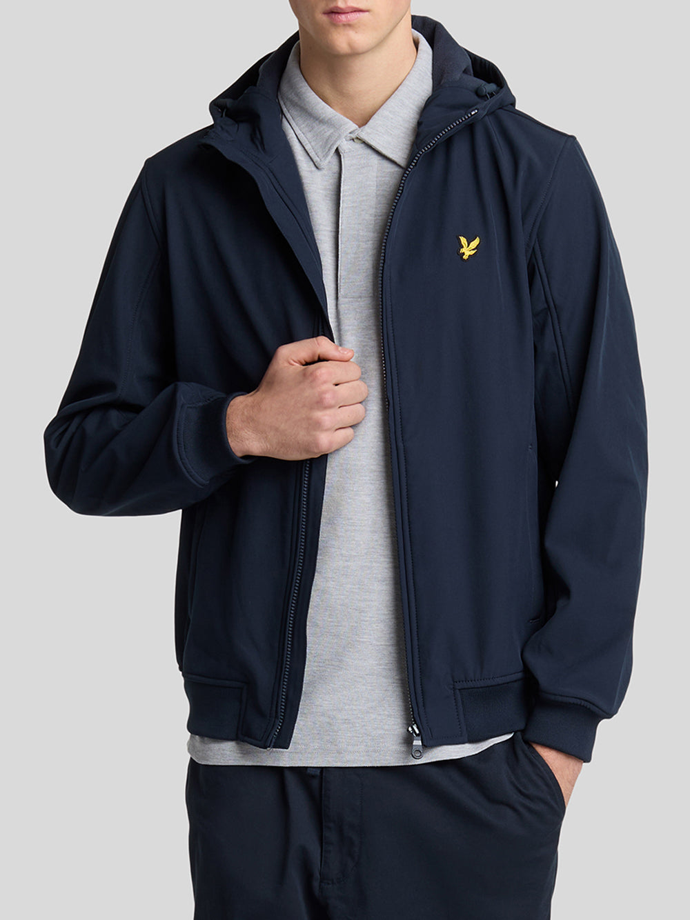 Giubbino Lyle & Scott Softshell da Uomo - Blu