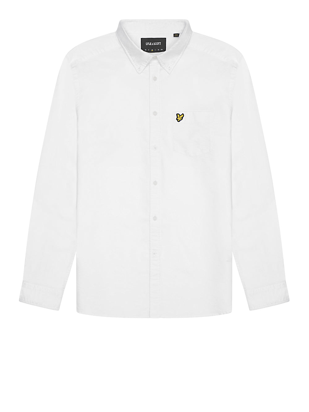 Camicia Casual Lyle & Scott Plain Oxford da Uomo - Bianco
