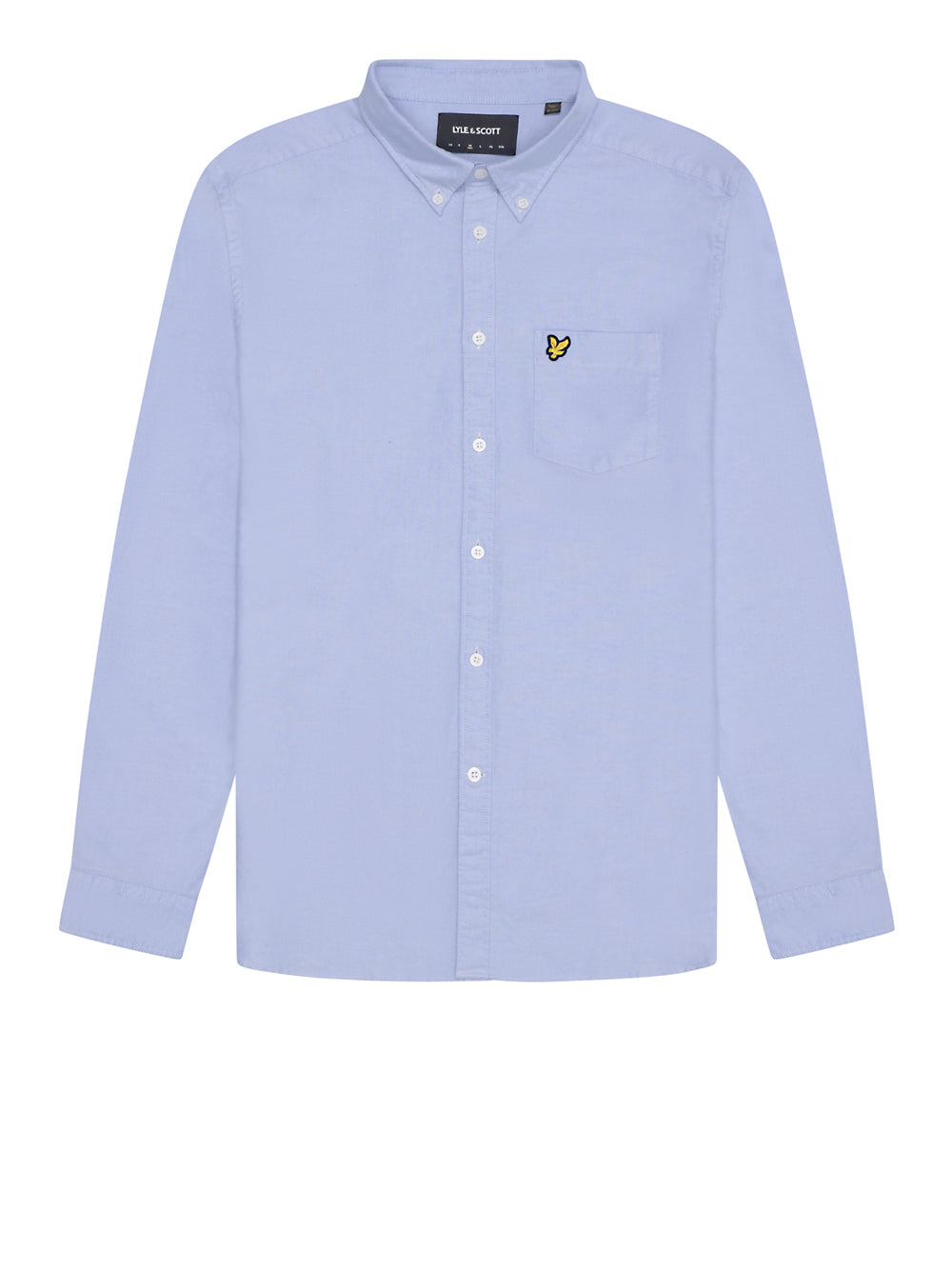Camicia Casual Lyle & Scott Plain Oxford da Uomo - Celeste