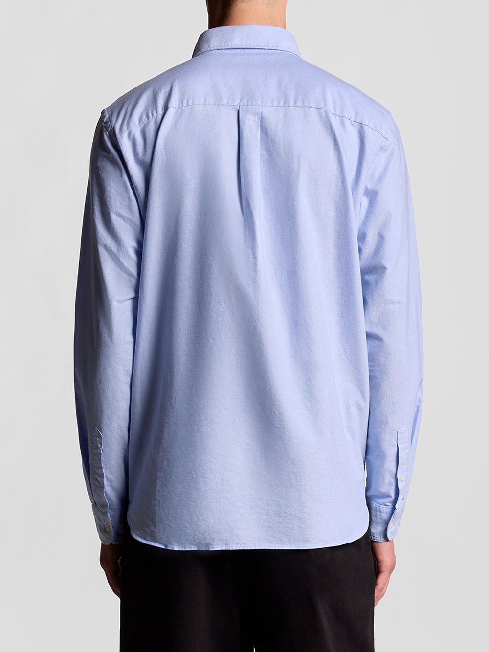 Camicia Casual Lyle & Scott Plain Oxford da Uomo - Celeste