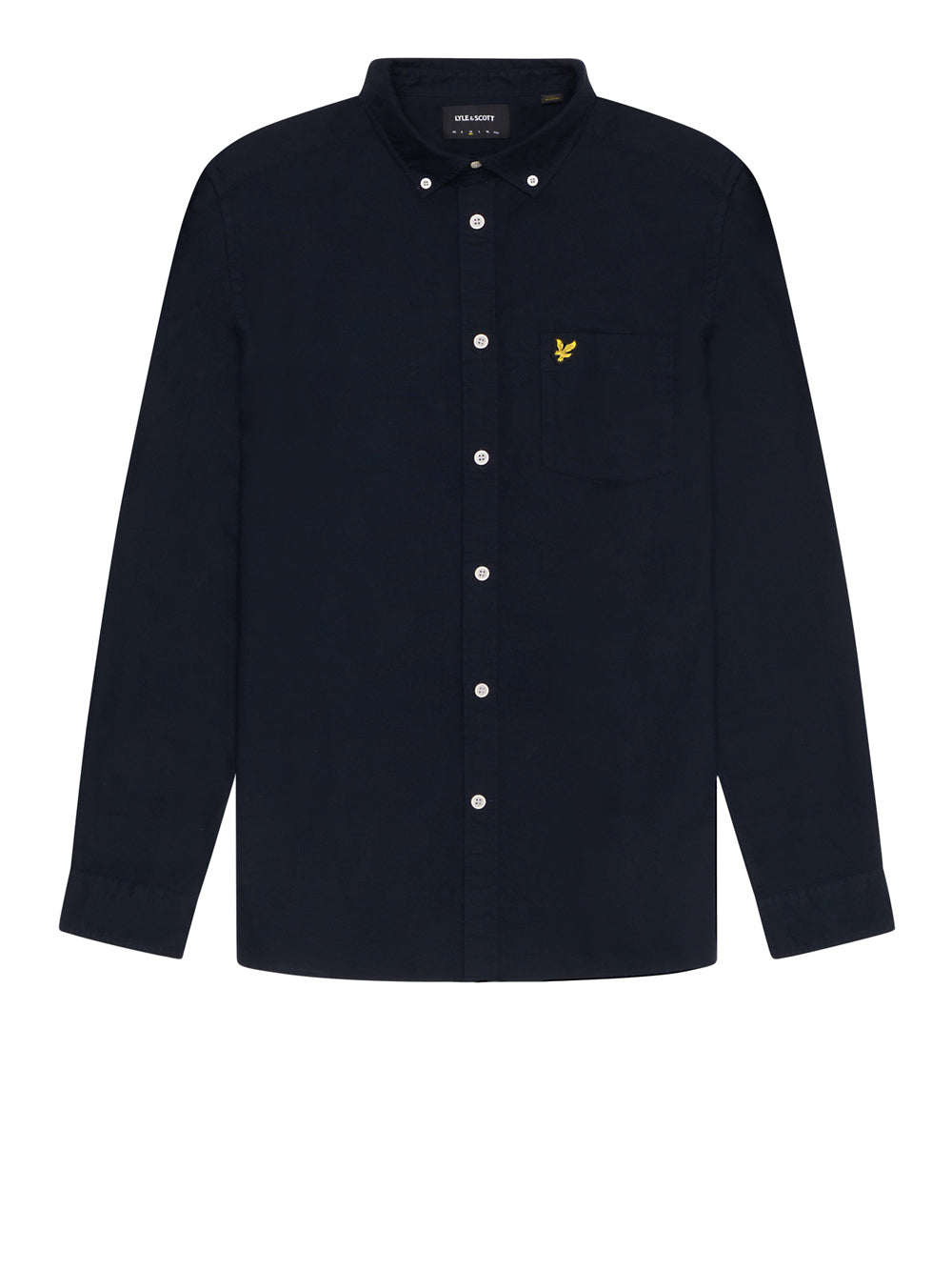 Camicia Casual Lyle & Scott Plain Oxford da Uomo - Blu