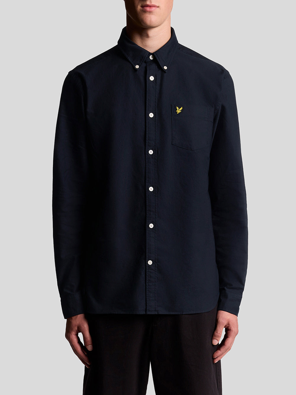 Camicia Casual Lyle & Scott Plain Oxford da Uomo - Blu