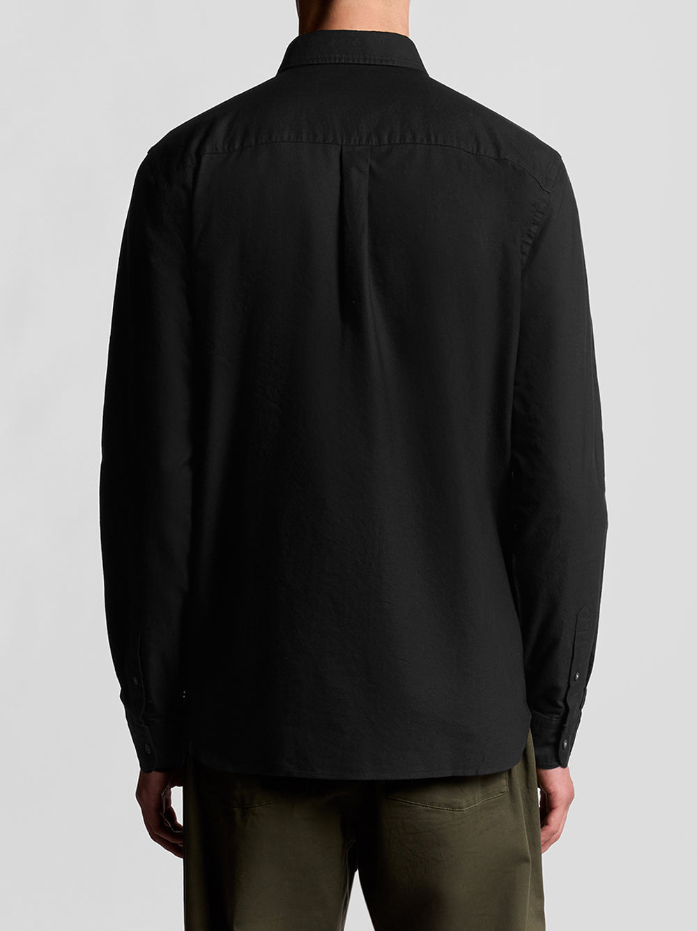 Camicia Casual Lyle & Scott Plain Oxford da Uomo - Nero