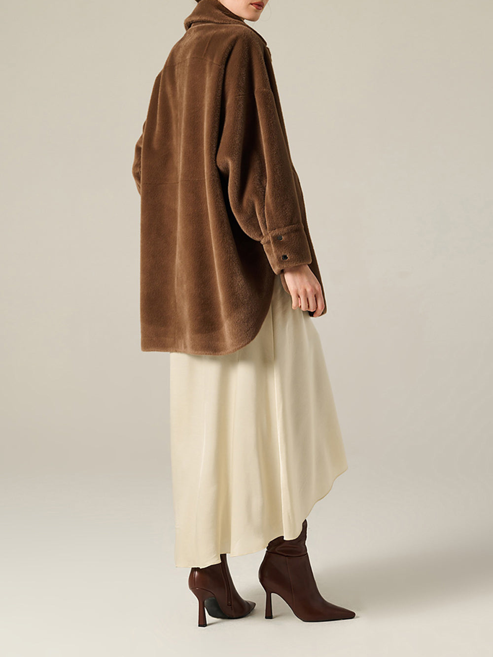 Cappotto Manila Grace Eco Pelliccia da Donna - Marrone