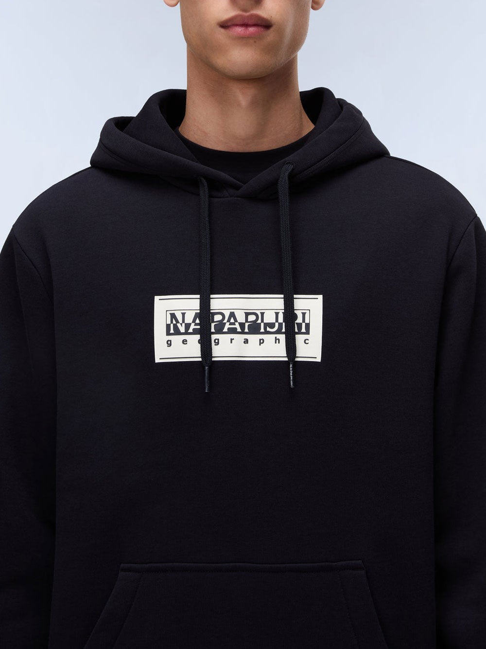 Felpa Cappuccio Napapijri da Uomo - Nero