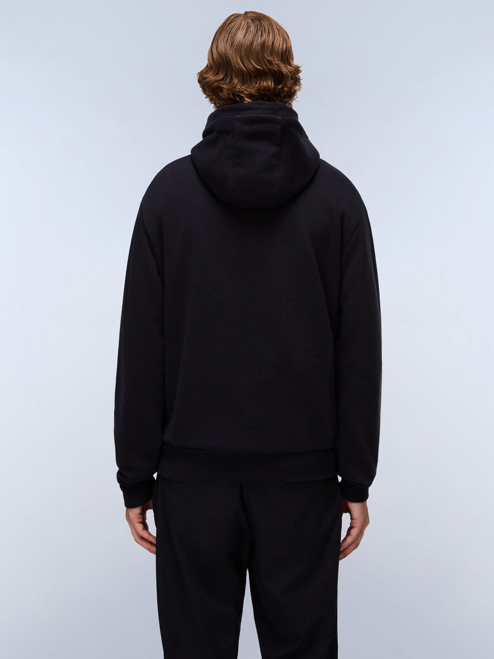 Felpa Cappuccio Napapijri Burgee da Uomo - Nero