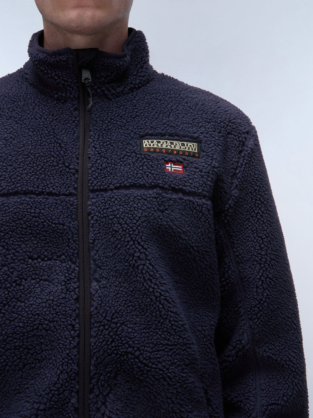 Felpa Zip Napapijri Tynik da Uomo - Blu