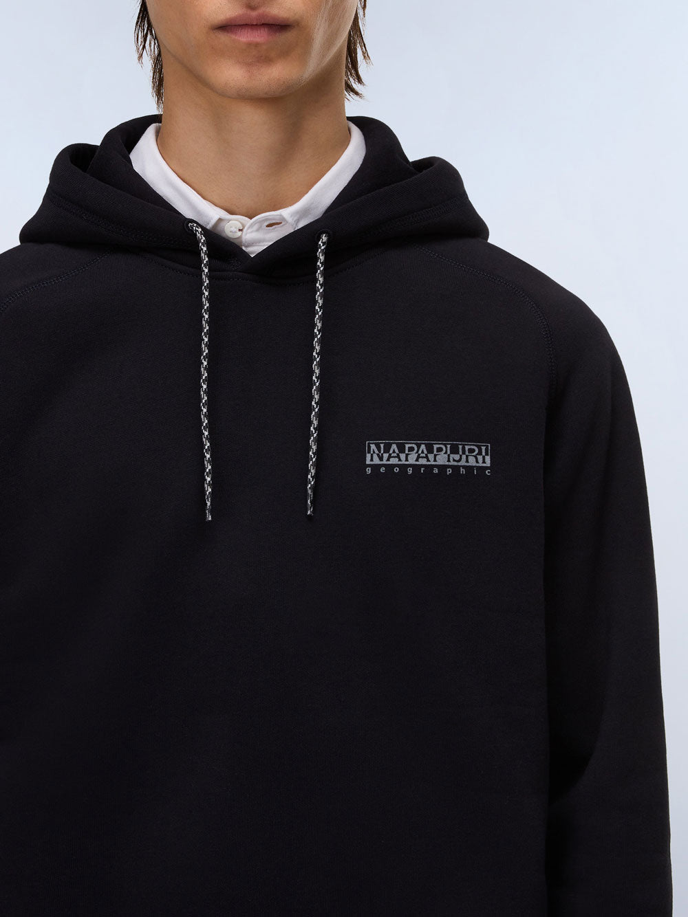 Felpa Cappuccio Napapijri da Uomo - Nero