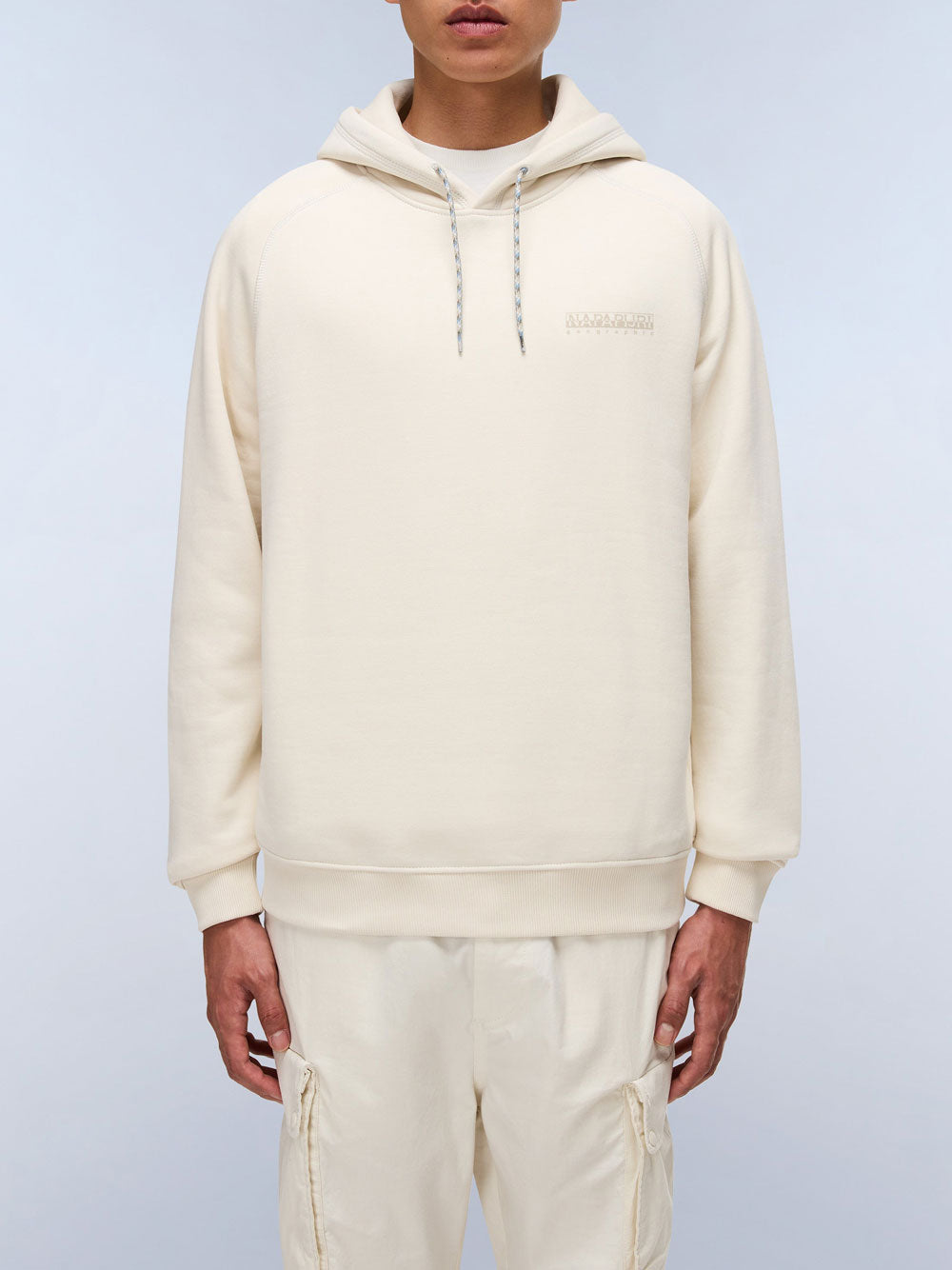 Felpa Cappuccio Napapijri da Uomo - Avorio