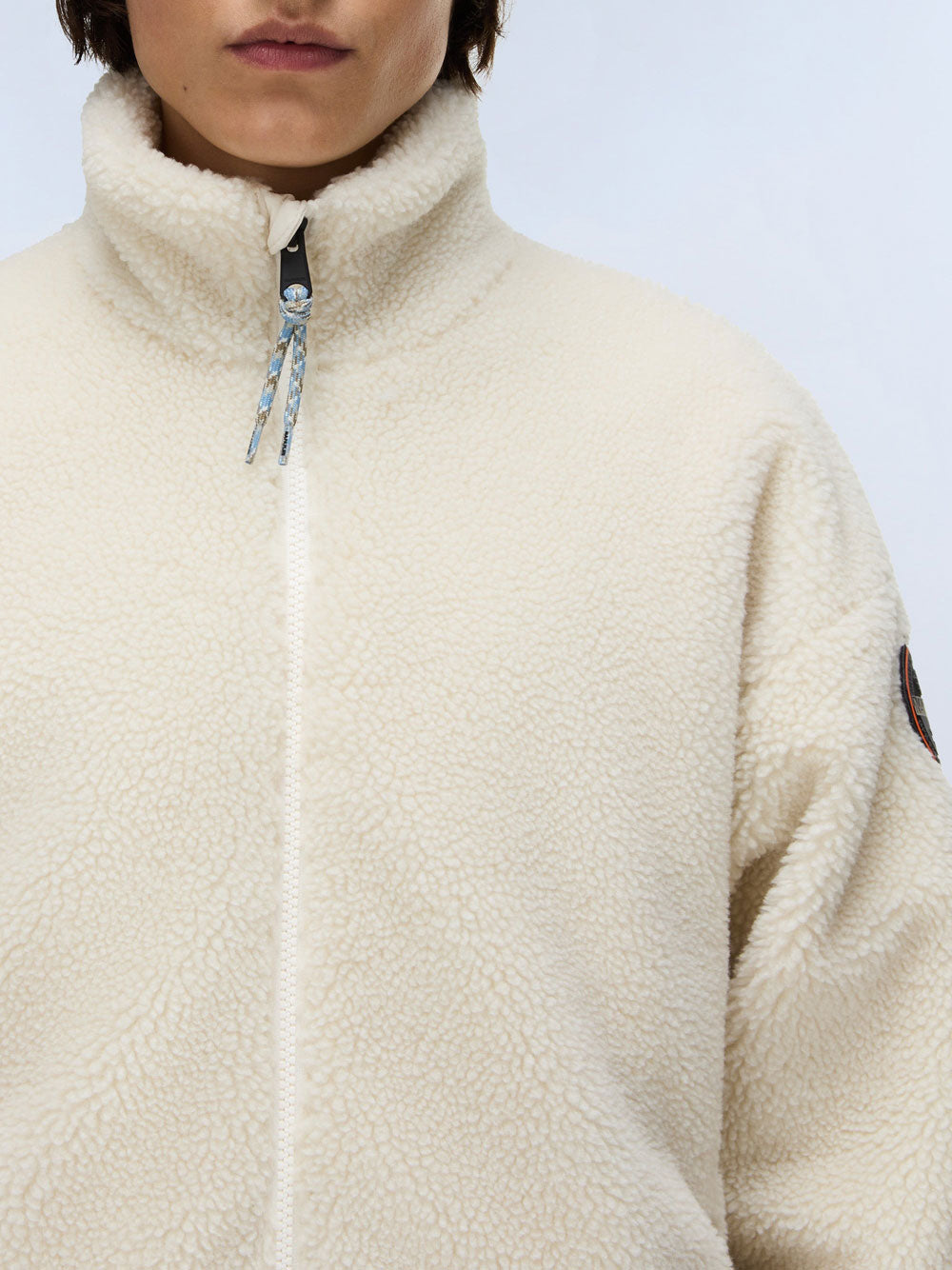 Felpa Zip Napapijri Fiemme da Uomo - Bianco