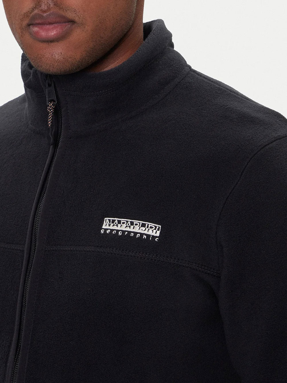 Felpa Zip Napapijri Dergana da Uomo - Nero