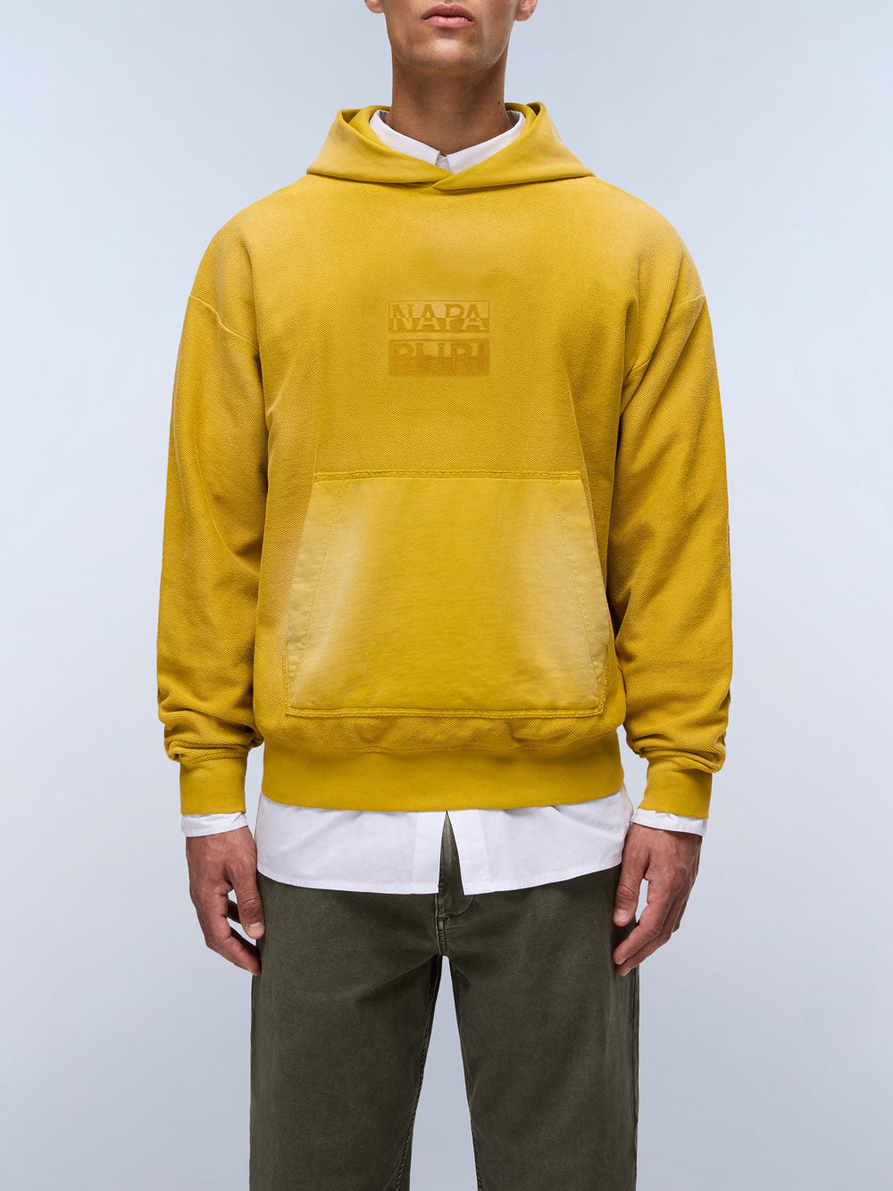 Felpa Cappuccio Napapijri Comel da Uomo - Giallo