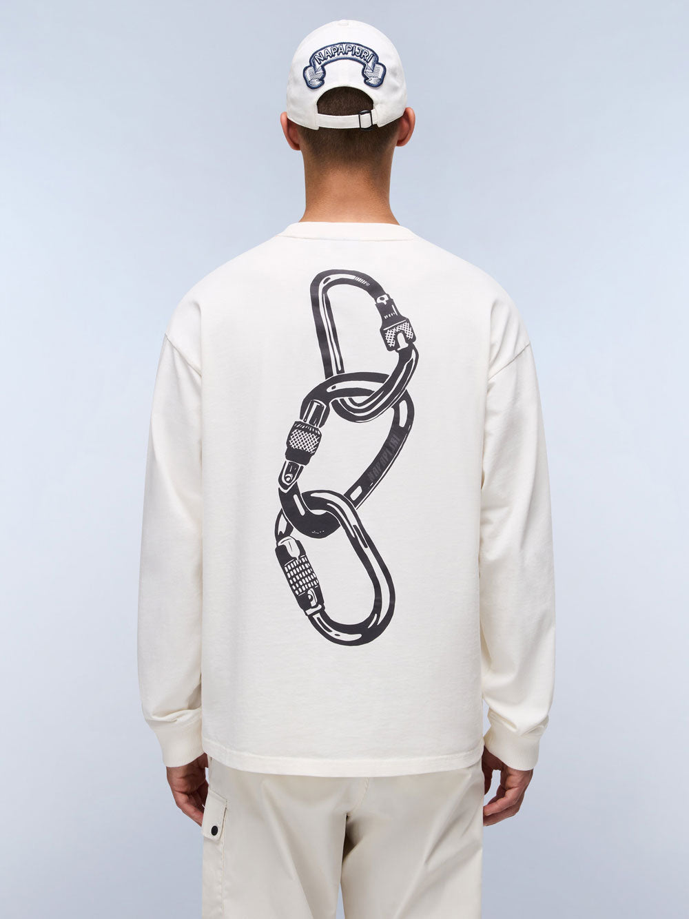 Felpa Napapijri Coldirai da Uomo - Bianco