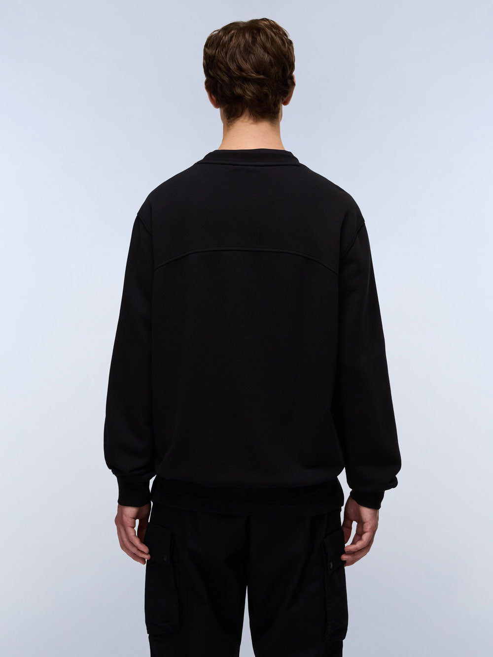 Felpa Napapijri Badge C 1 da Uomo - Nero