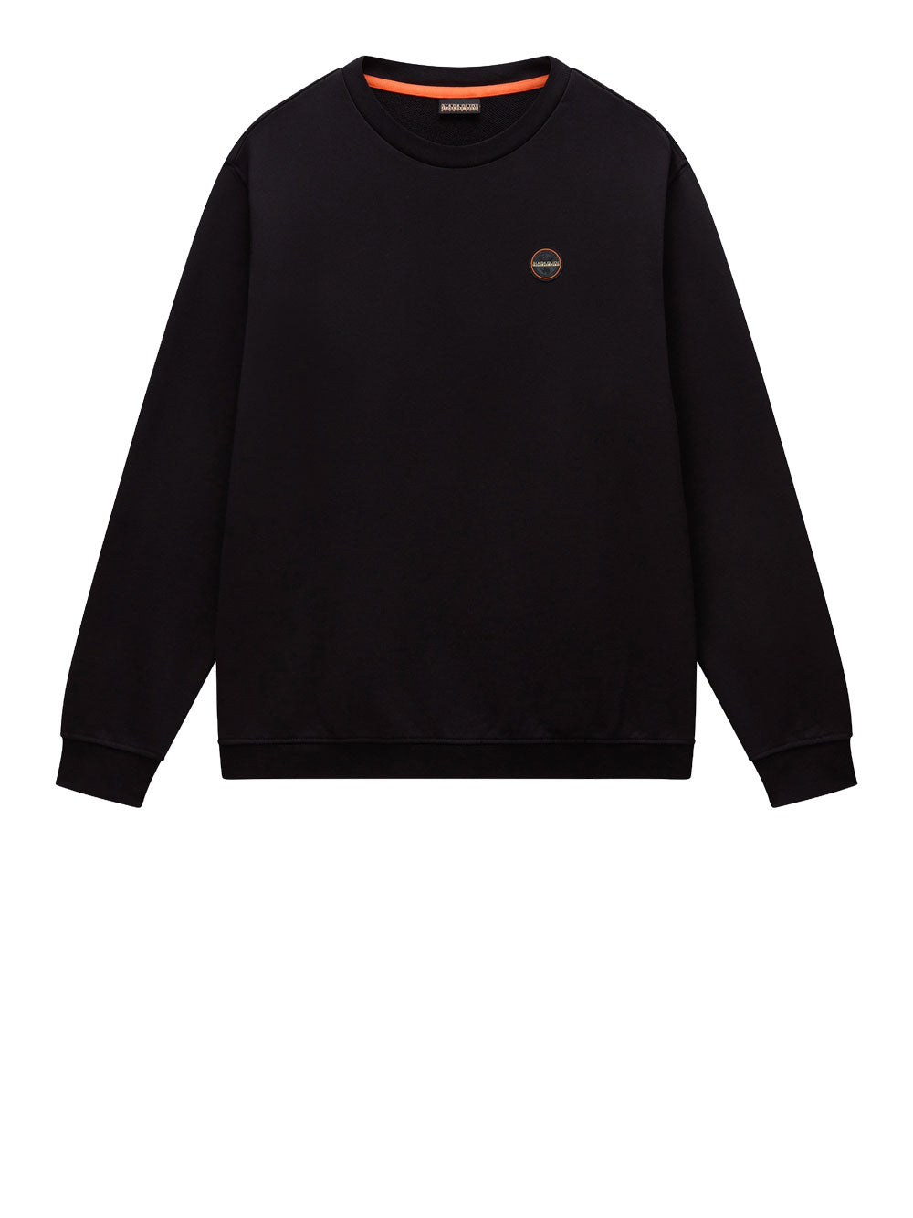 Felpa Napapijri Badge C 1 da Uomo - Nero