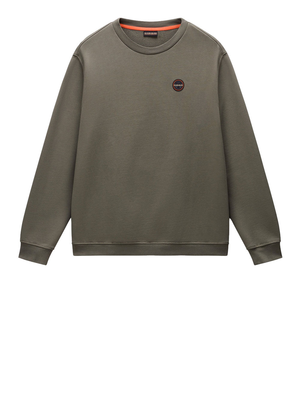 Felpa Napapijri Badge C 1 da Uomo - Verde