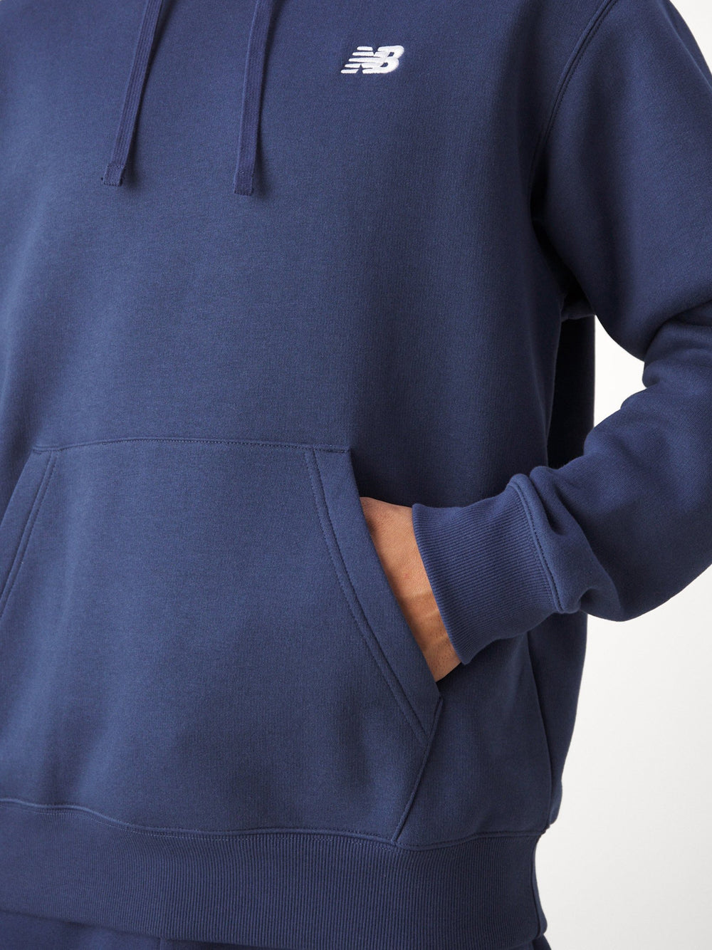 Felpa Cappuccio New Balance da Uomo - Blu