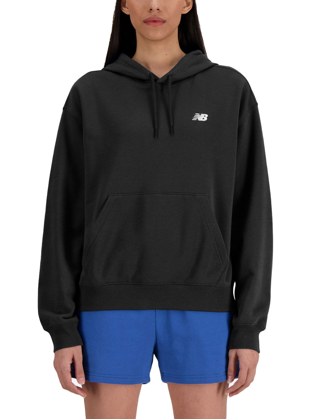 Felpa Cappuccio New Balance da Donna - Nero